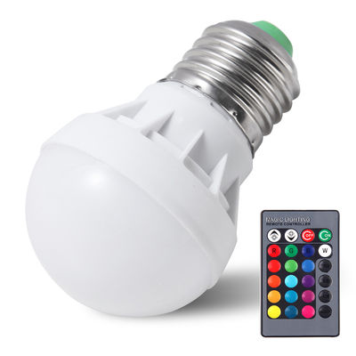 Cambiador de color RGB Gu10 bombillas atenuable E12 3W LED bombilla brillante